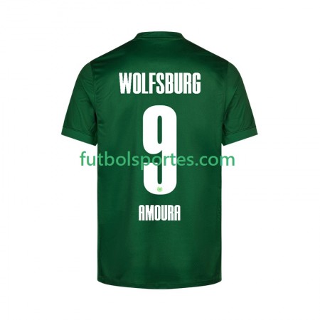 Camiseta VfL Wolfsburg Mohamed Amoura 9 Primera Equipación 2025/2026